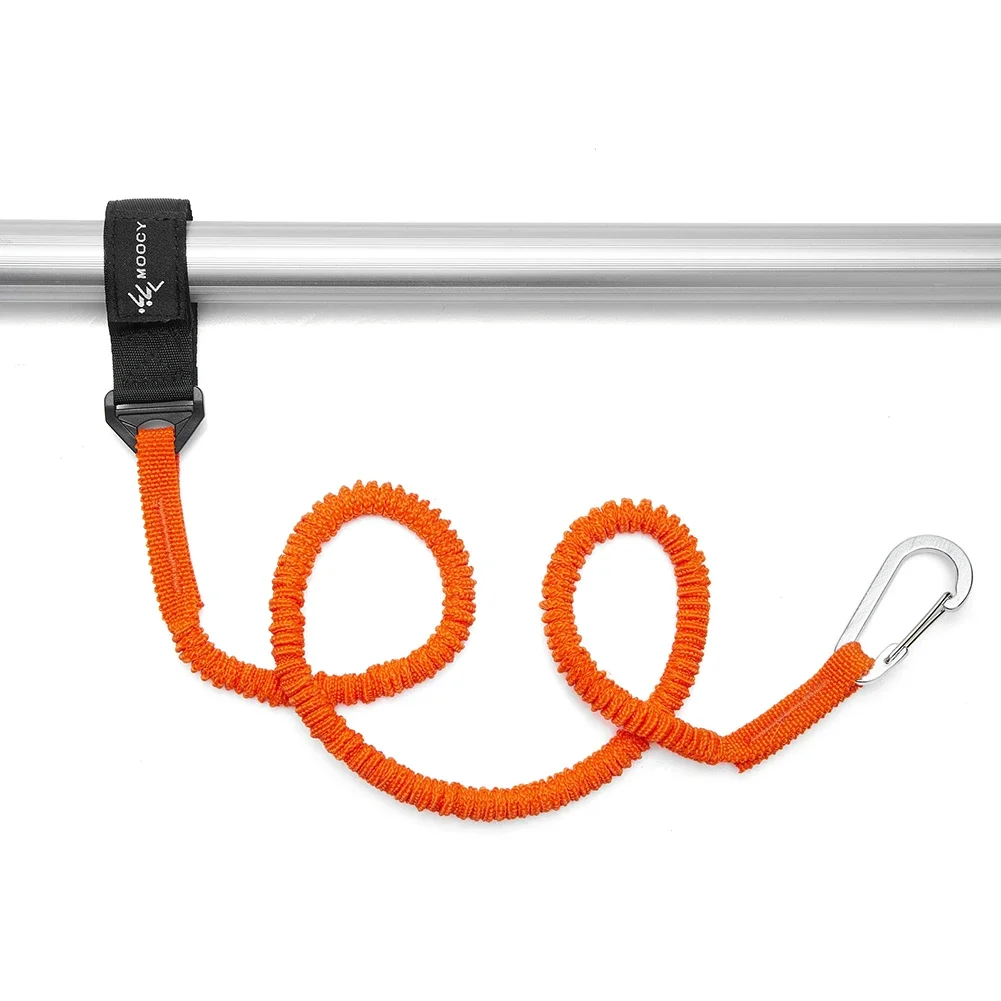 5-1PCS Elastic Kayak Canoe Paddle Leash Safety Boat Fishing Rod Pole Coiled Lanyards Anti-Lost Rope Rowing Kayak Paddle Leash