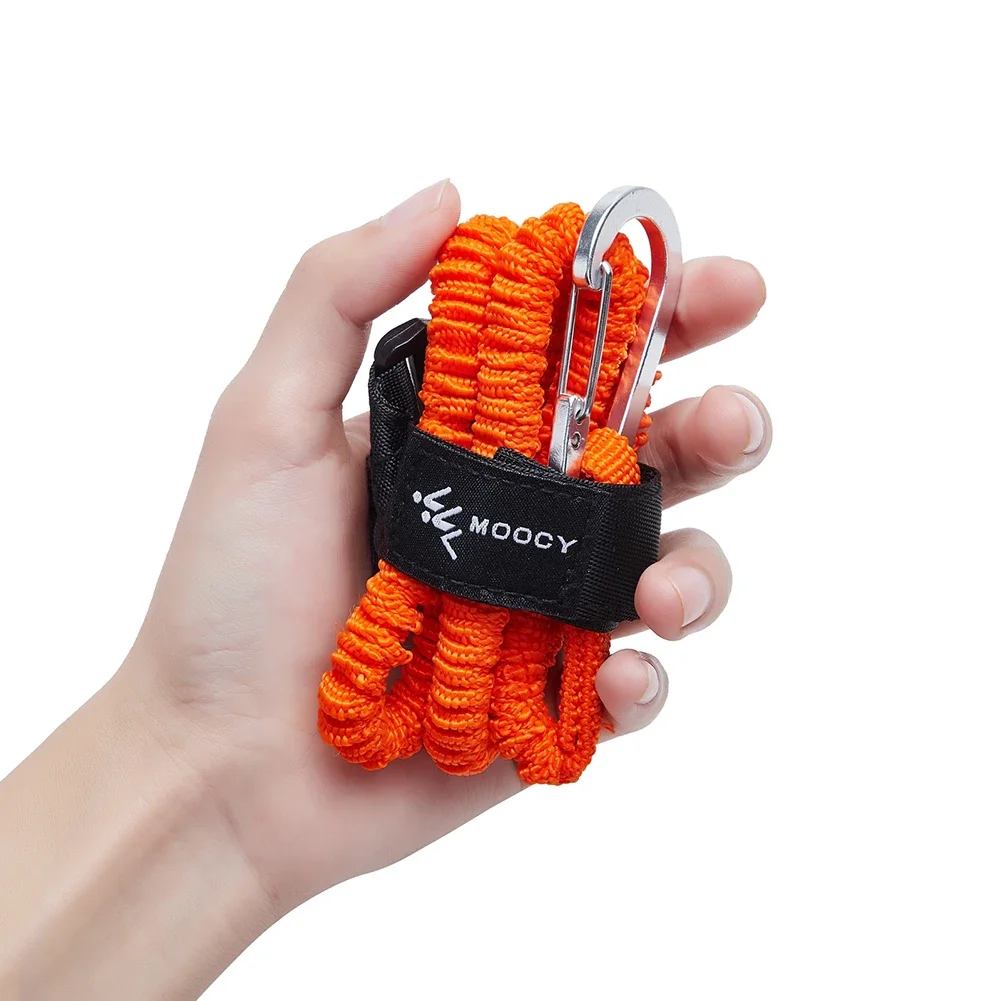 5-1PCS Elastic Kayak Canoe Paddle Leash Safety Boat Fishing Rod Pole Coiled Lanyards Anti-Lost Rope Rowing Kayak Paddle Leash