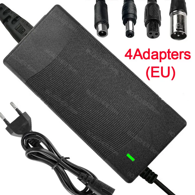42V 2A Lithium Battery Charger Balance Bike Electric Scooter Power Adapter Universal 5Plugs For 36 25.9V 24V Lithium Battery