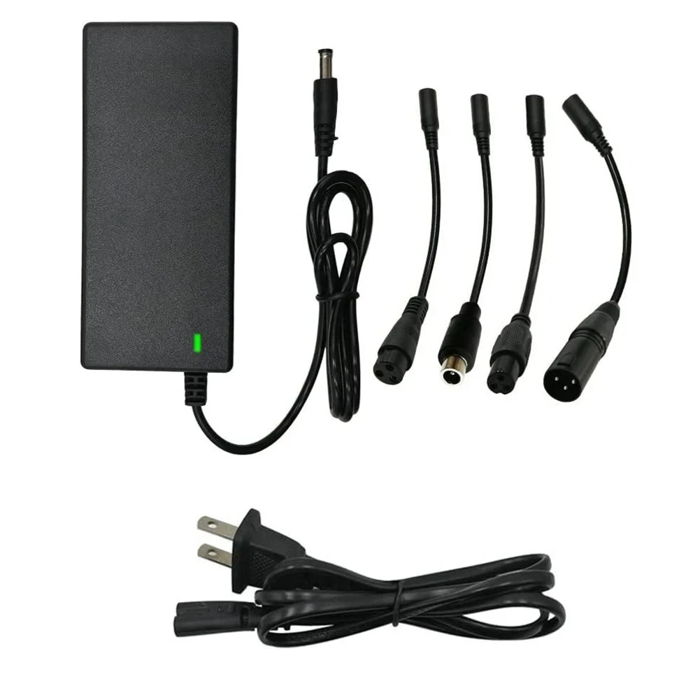 42V 2A Lithium Battery Charger Balance Bike Electric Scooter Power Adapter Universal 5Plugs For 36 25.9V 24V Lithium Battery