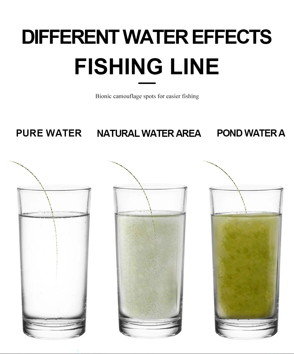 FTK 300/500m Invisible Fishing Line Speckle Fluorocarbon Coating Line 0.14mm-0.50mm 4.13LB-34.32LB Super Strong Spotted Line