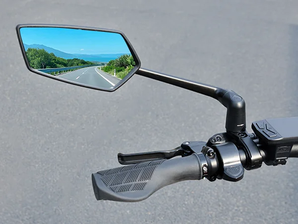 RBRL Bicycle Handlebar Rearview Mirror Automotive-Grade Wide Angle Ultra Clear Bike Mirror 360 Rotatable for Electric Scooter
