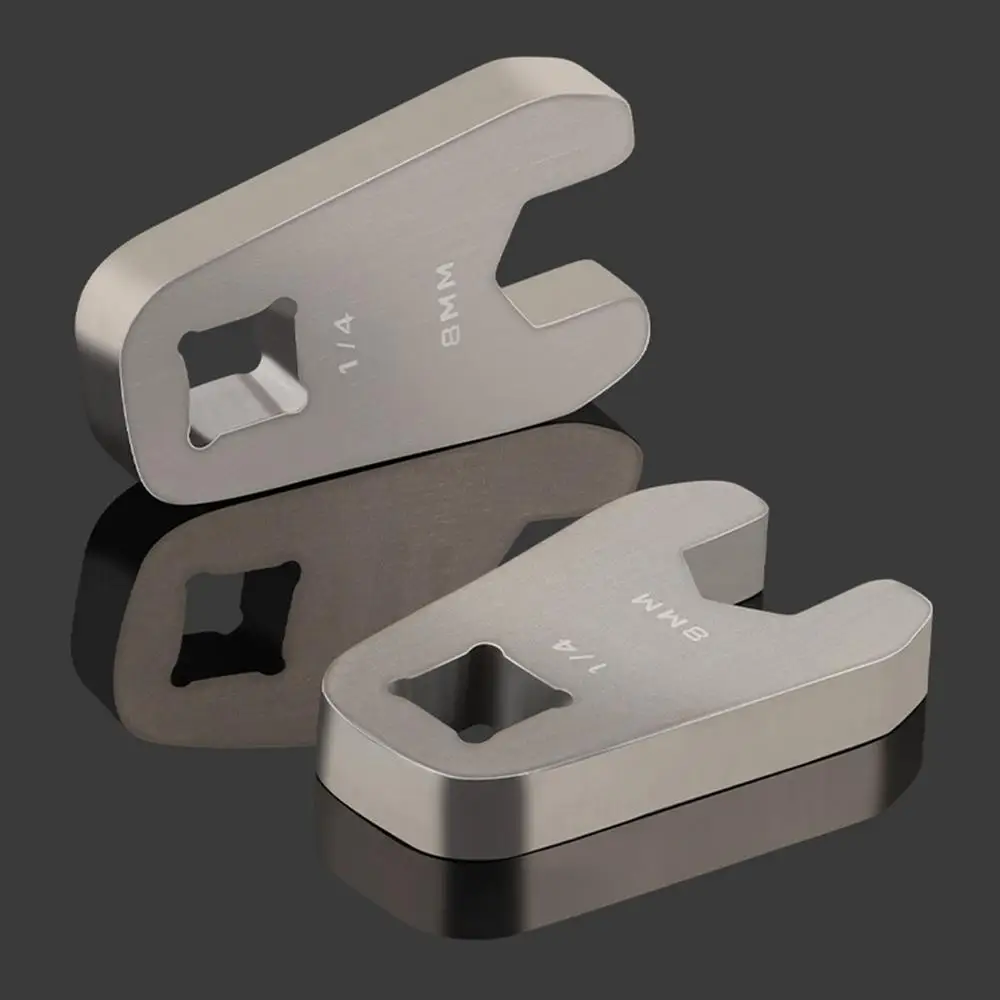 8mm Replacement Bullhorn Crowfoot Wrench Bike Disc Brake Cable Wrench for Ratchet Torque Wrench Head 1/4" Torque Wrench