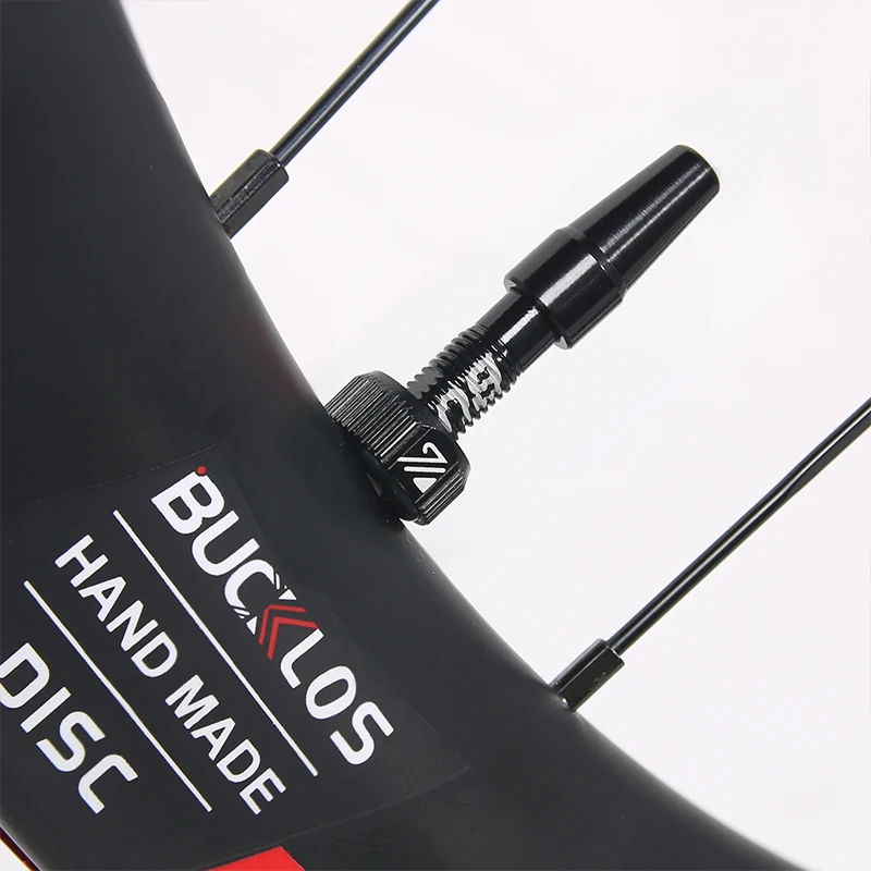 BUCKLOS Bicycle Tubeless Valve 40/44/55/60/80/100MM Bike Valve Cap Bicycle Valves Adapter F/V To A/V Road Bike Presta Valves