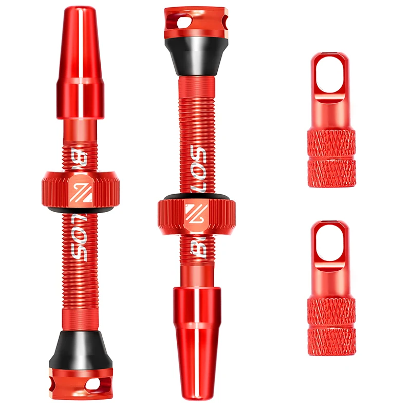 BUCKLOS Bicycle Tubeless Valve 40/44/55/60/80/100MM Bike Valve Cap Bicycle Valves Adapter F/V To A/V Road Bike Presta Valves
