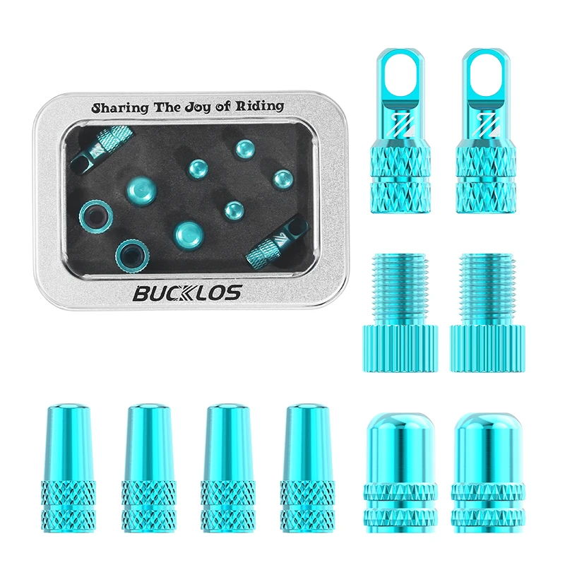 BUCKLOS Bicycle Tubeless Valve 40/44/55/60/80/100MM Bike Valve Cap Bicycle Valves Adapter F/V To A/V Road Bike Presta Valves