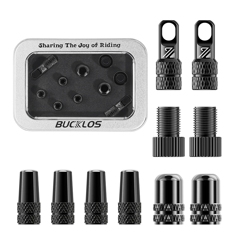 BUCKLOS Bicycle Tubeless Valve 40/44/55/60/80/100MM Bike Valve Cap Bicycle Valves Adapter F/V To A/V Road Bike Presta Valves