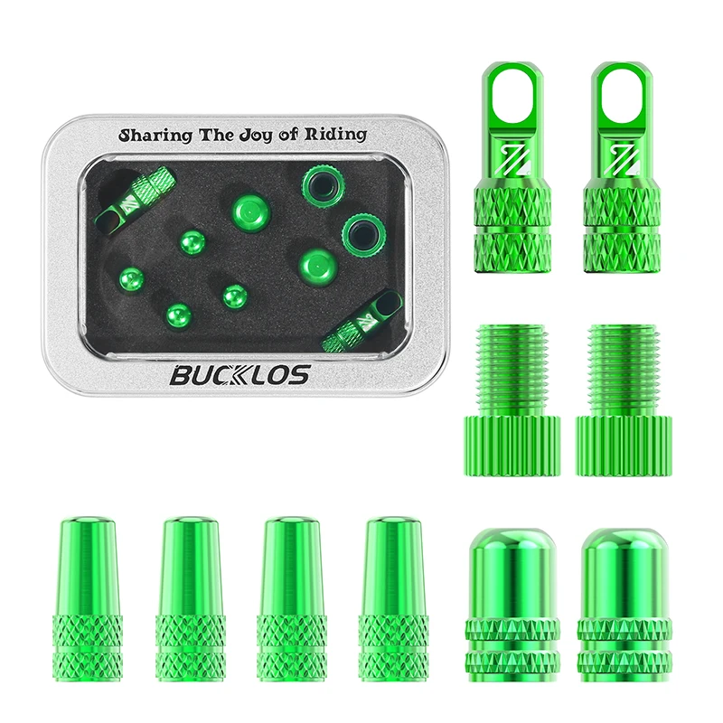 BUCKLOS Bicycle Tubeless Valve 40/44/55/60/80/100MM Bike Valve Cap Bicycle Valves Adapter F/V To A/V Road Bike Presta Valves