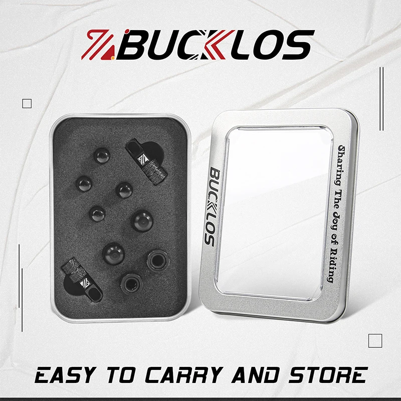 BUCKLOS Bicycle Tubeless Valve 40/44/55/60/80/100MM Bike Valve Cap Bicycle Valves Adapter F/V To A/V Road Bike Presta Valves