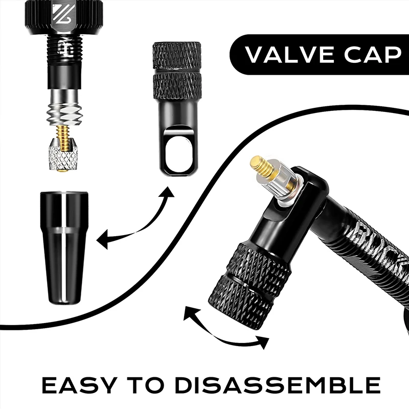 BUCKLOS Bicycle Tubeless Valve 40/44/55/60/80/100MM Bike Valve Cap Bicycle Valves Adapter F/V To A/V Road Bike Presta Valves
