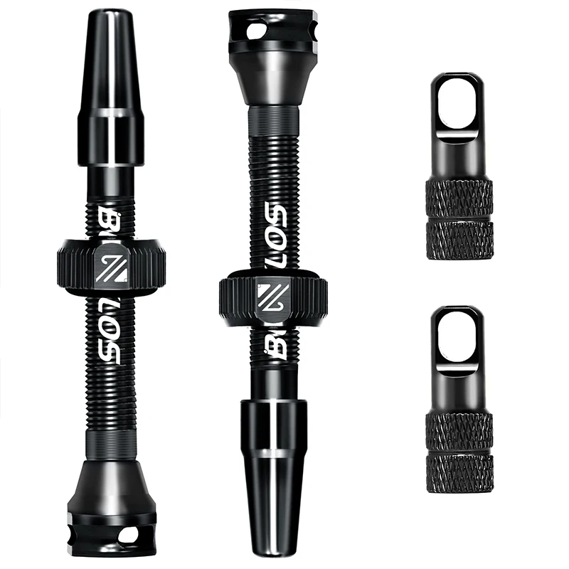 BUCKLOS Bicycle Tubeless Valve 40/44/55/60/80/100MM Bike Valve Cap Bicycle Valves Adapter F/V To A/V Road Bike Presta Valves