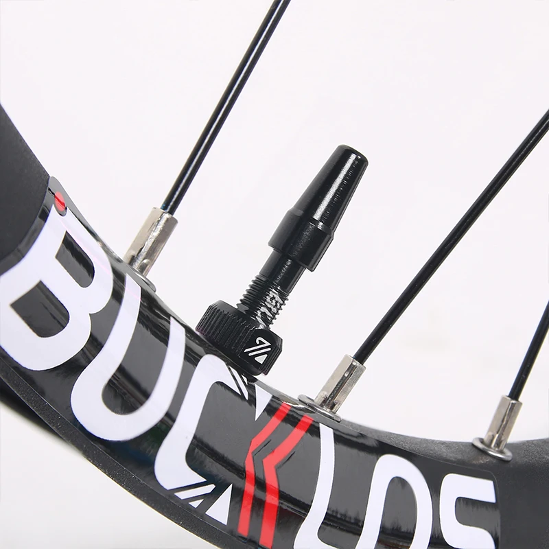 BUCKLOS Bicycle Tubeless Valve 40/44/55/60/80/100MM Bike Valve Cap Bicycle Valves Adapter F/V To A/V Road Bike Presta Valves