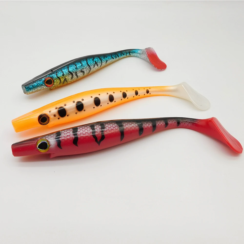 ESFISHING Fishing Lures Big Hog Shad 150mm Soft lure Swimbait Carp Fishing Artificial bait For Perch Pike Bass