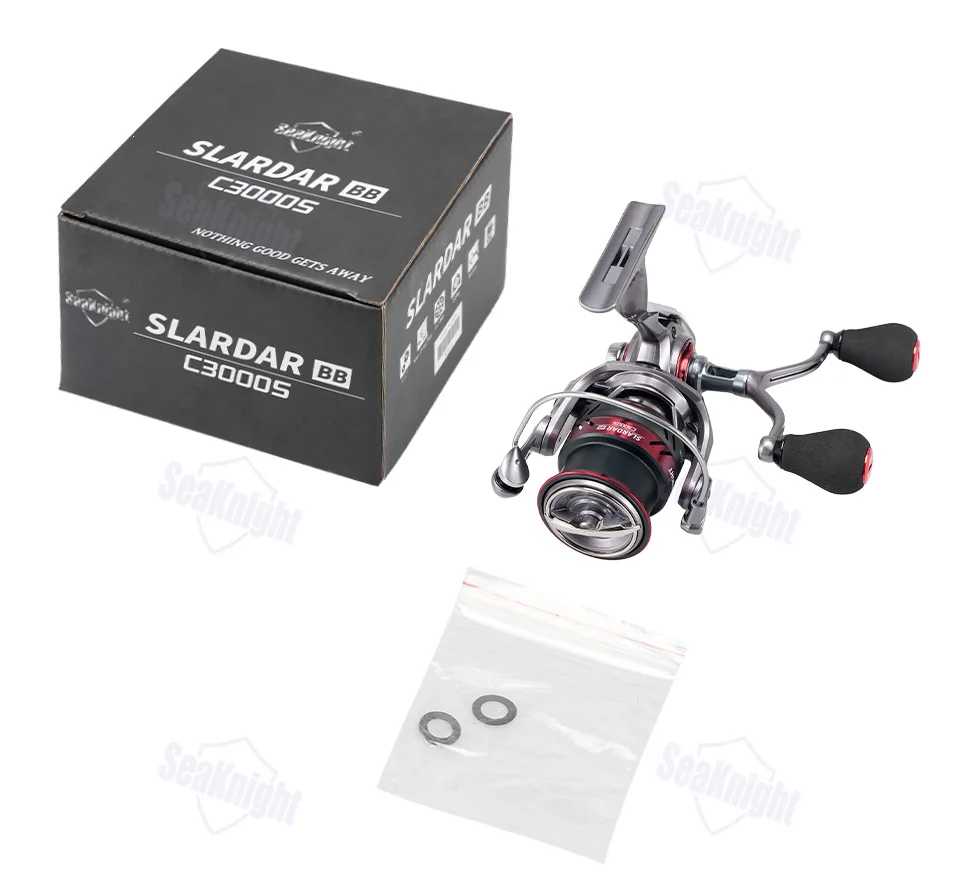 SeaKnight Brand SLARDAR BB C3000S Squid Fishing Dual-Handle Spinning Reel 5.2:1 Low Gear Ratio Anti-corrosive Saltwater Fishing