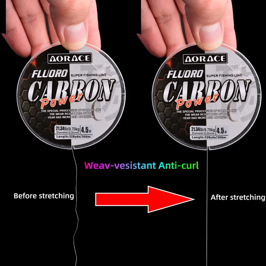 Aorace 300M Fluorocarbon Fishing Line Japanese Imported Carbon Fiber Nylon Line 1-15kg Monofilament Sinking Line Sea fishing