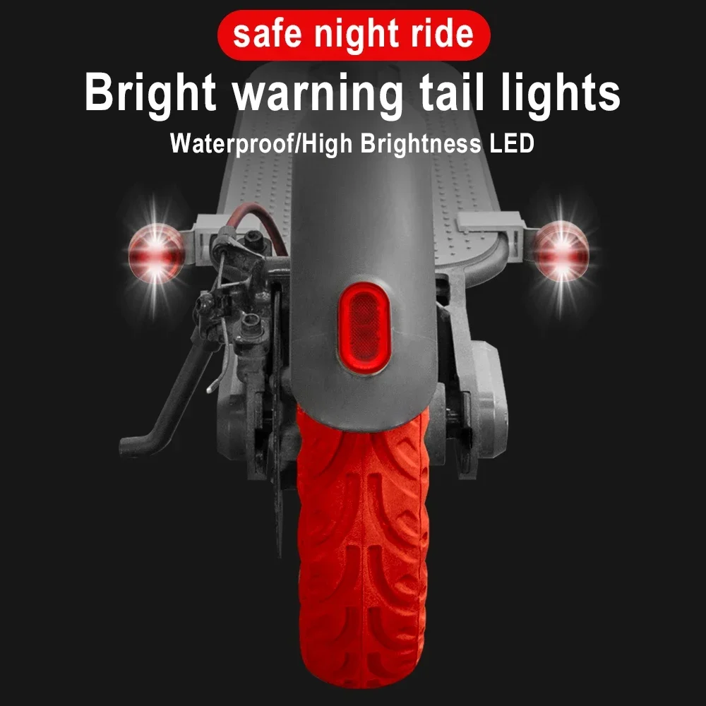 LED Flash Waterproof Tail Light for Xiaomi M365 Pro 1S Pro2 Mi3 Electric Scooter Night Riding Safety Warning Flashing Lights