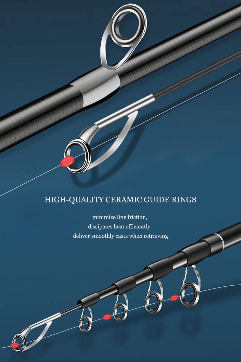 SIECHI Carbon Fiber Spinning Rod Telescopic Fishing Rod 1.8M 2.1M 2.4M 2.7M Casting Lure Feeder Rod Super Hard Carp Fishing Pole