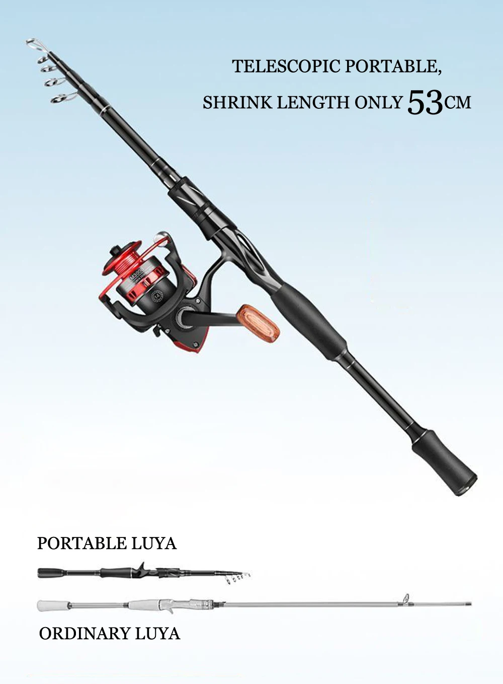 SIECHI Carbon Fiber Spinning Rod Telescopic Fishing Rod 1.8M 2.1M 2.4M 2.7M Casting Lure Feeder Rod Super Hard Carp Fishing Pole