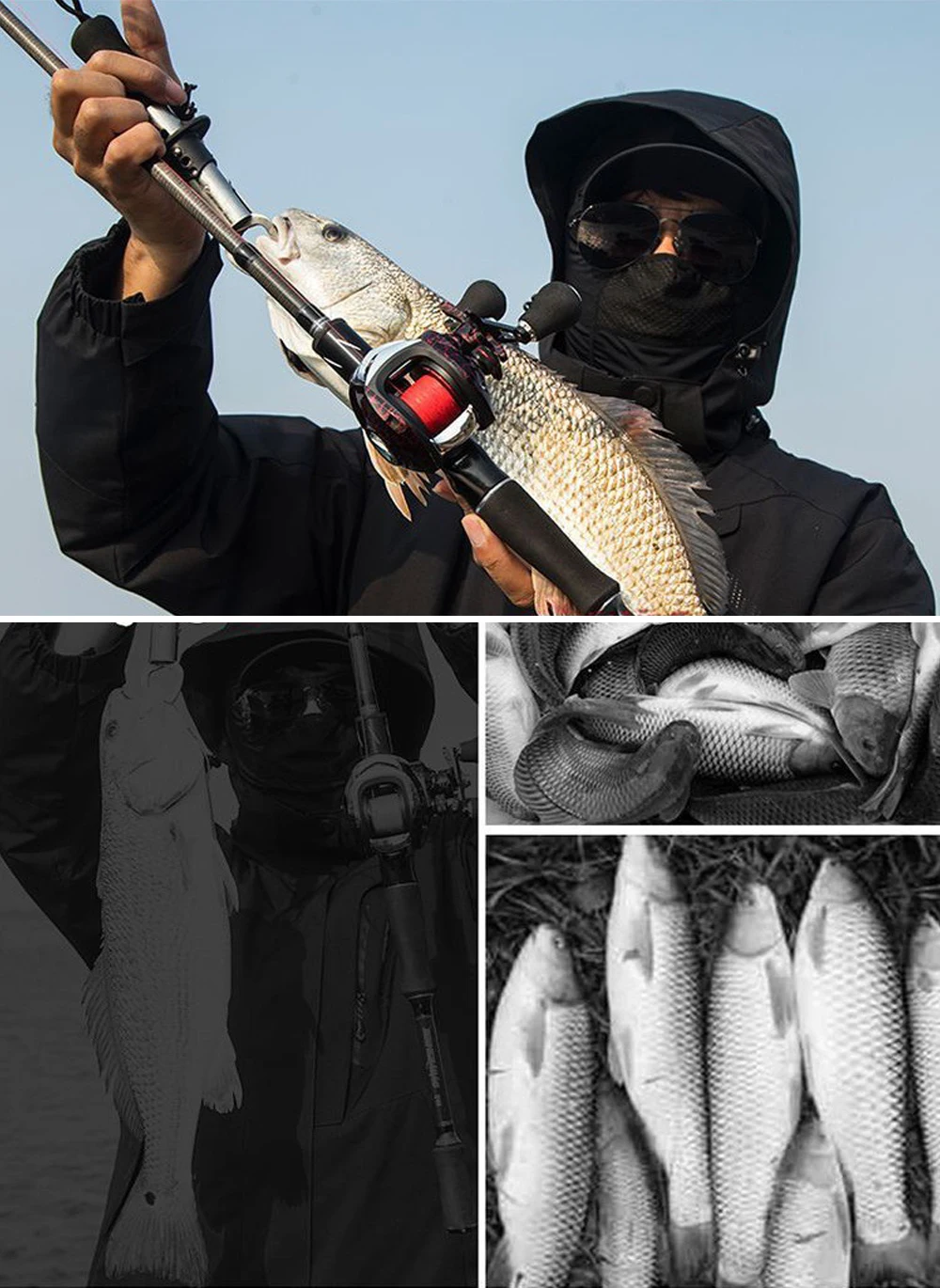 SIECHI Carbon Fiber Spinning Rod Telescopic Fishing Rod 1.8M 2.1M 2.4M 2.7M Casting Lure Feeder Rod Super Hard Carp Fishing Pole