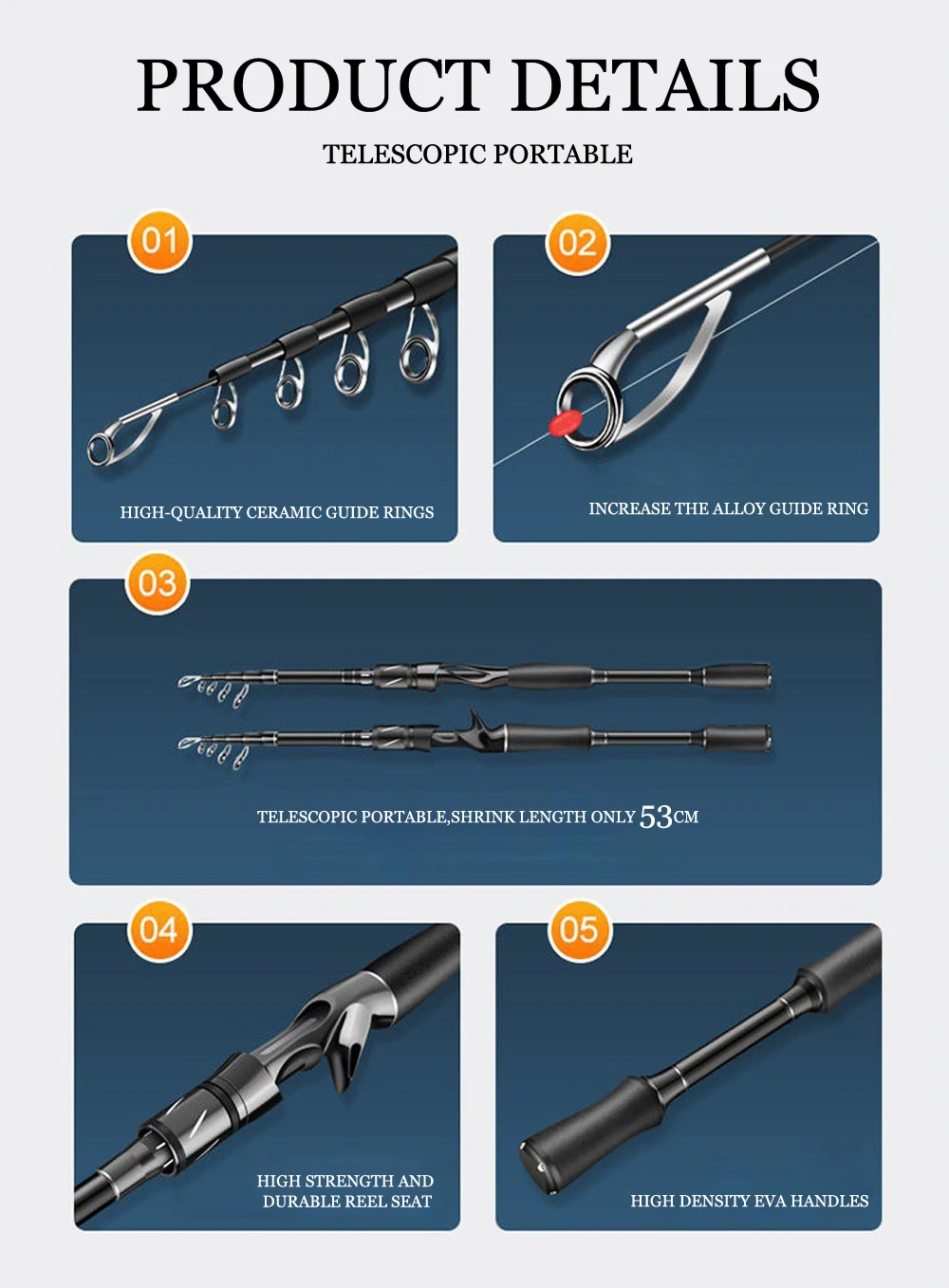 SIECHI Carbon Fiber Spinning Rod Telescopic Fishing Rod 1.8M 2.1M 2.4M 2.7M Casting Lure Feeder Rod Super Hard Carp Fishing Pole