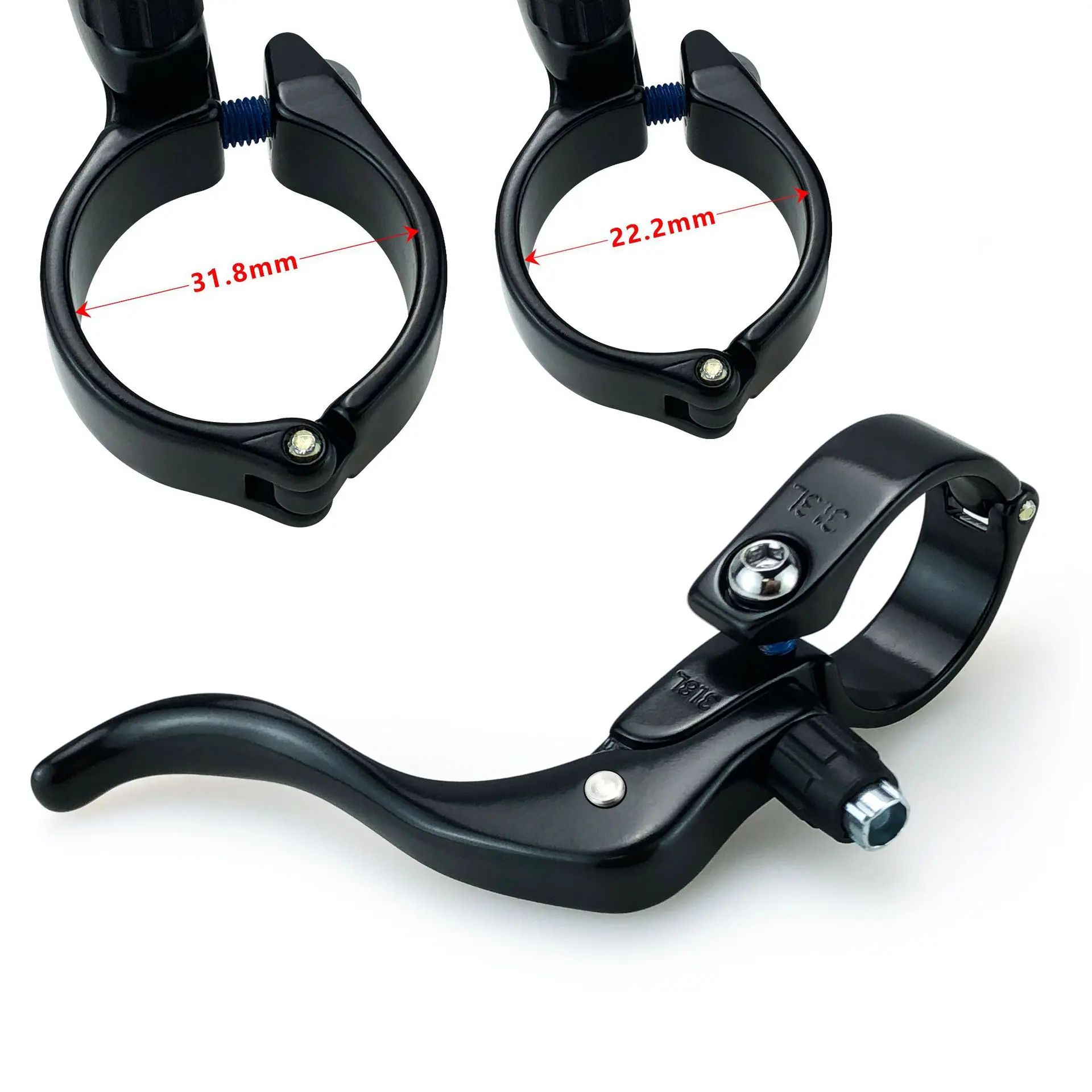 MAGICBROS Bike Brake Levers 22.2/31.8mm for MTB/Road/Fixie Bicycle, Ergonomic Dual-Control Bicycle Handlebar Bicycle Accessories