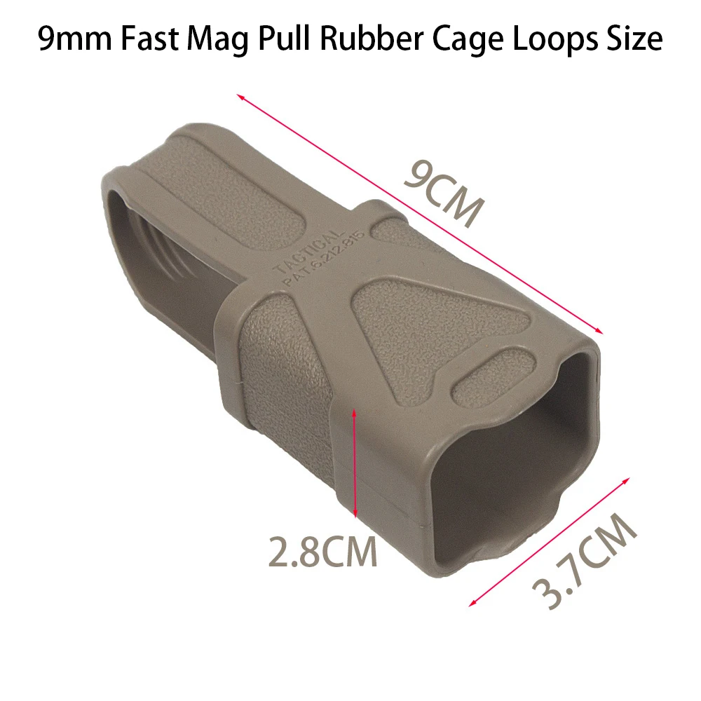 Tactical 3pcs Fast Mag Pull Rubber Cage Loops 9mm 5.56 7.62 For Shooting Hunting Paintball Airsoft M4 M16 AK Magazine Assist