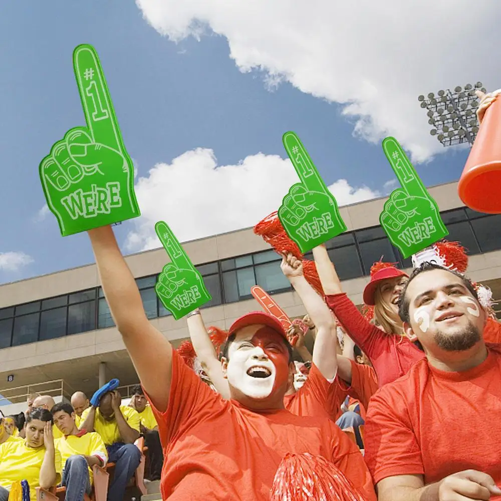 Large Foams Fingers Cheerleading Props Hand Sports Event Cheering Palm Party Props Comfortable Sports Foam Fan Finger