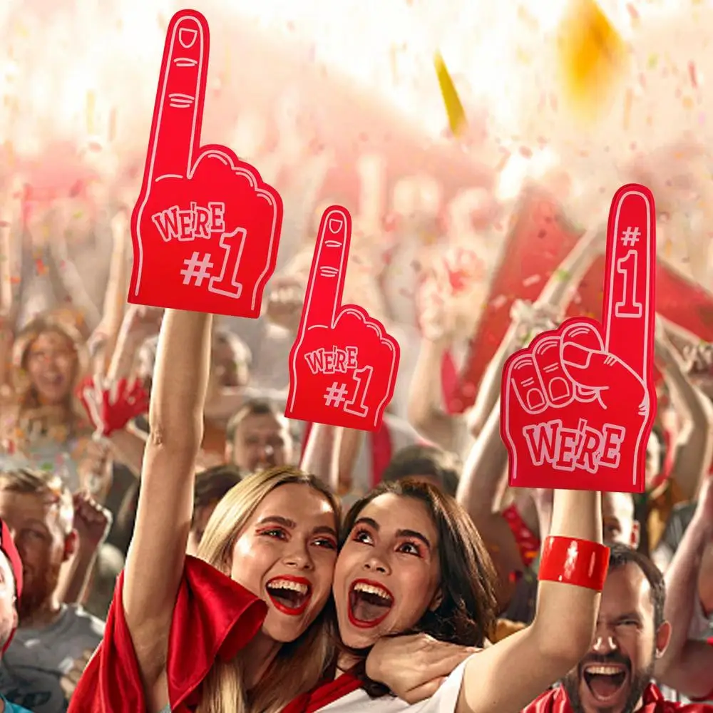Large Foams Fingers Cheerleading Props Hand Sports Event Cheering Palm Party Props Comfortable Sports Foam Fan Finger