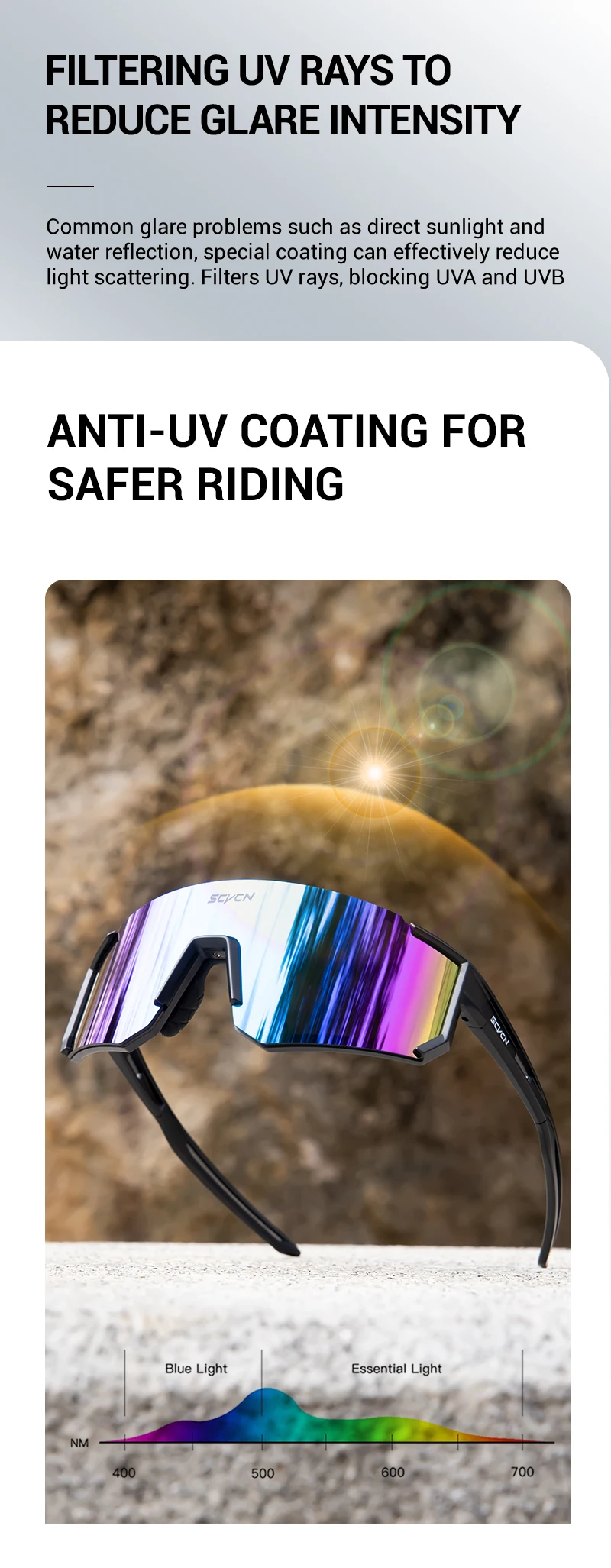 SCVCN Women Sports Sunglasses Pink Fashion Cycling Glassesfor Men Street Shades Driving UV400 Bike Bicycle Hiking Golf Baseball