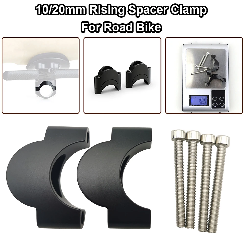 Bicycle Rest Bar Riser Spacers For TT Handlebar Parts 31.8mm 10/20mm Rising Spacer Clamp Road Bike Accessories