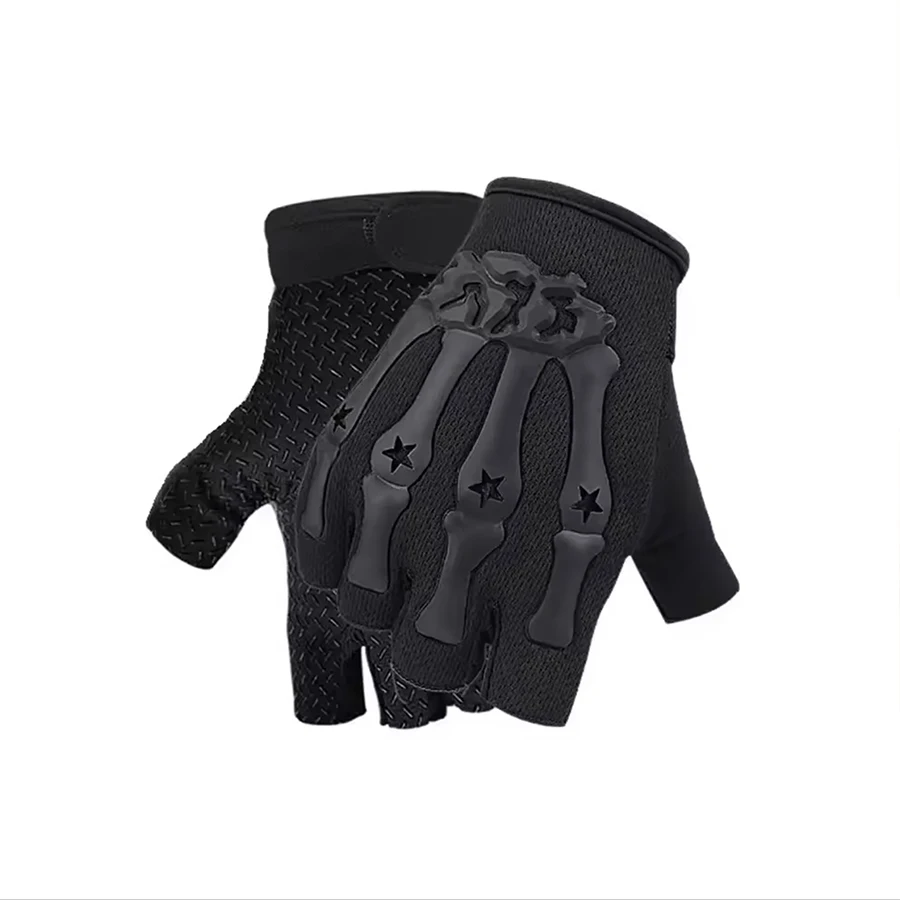 Outdoor Cycling, Half Finger, Men's and Women's anti Slip Tactics, Fitness, Mountain Climbing, Fishing, Half Finger, Bicycle Glo