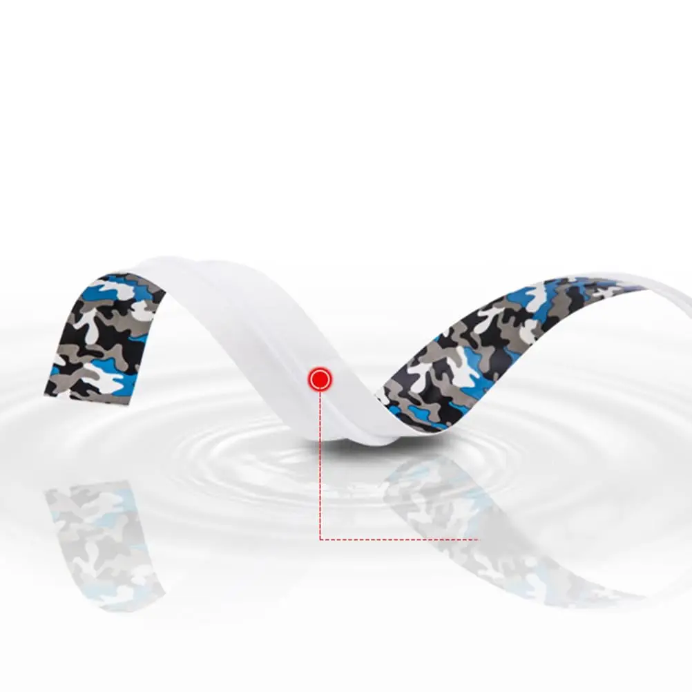 1.5m Anti-slip Camo Fishing Rods Band Tennis Overgrips Sweatband Badminton Racket Grips Sweat Band Sweat-absorbing Grip Tape
