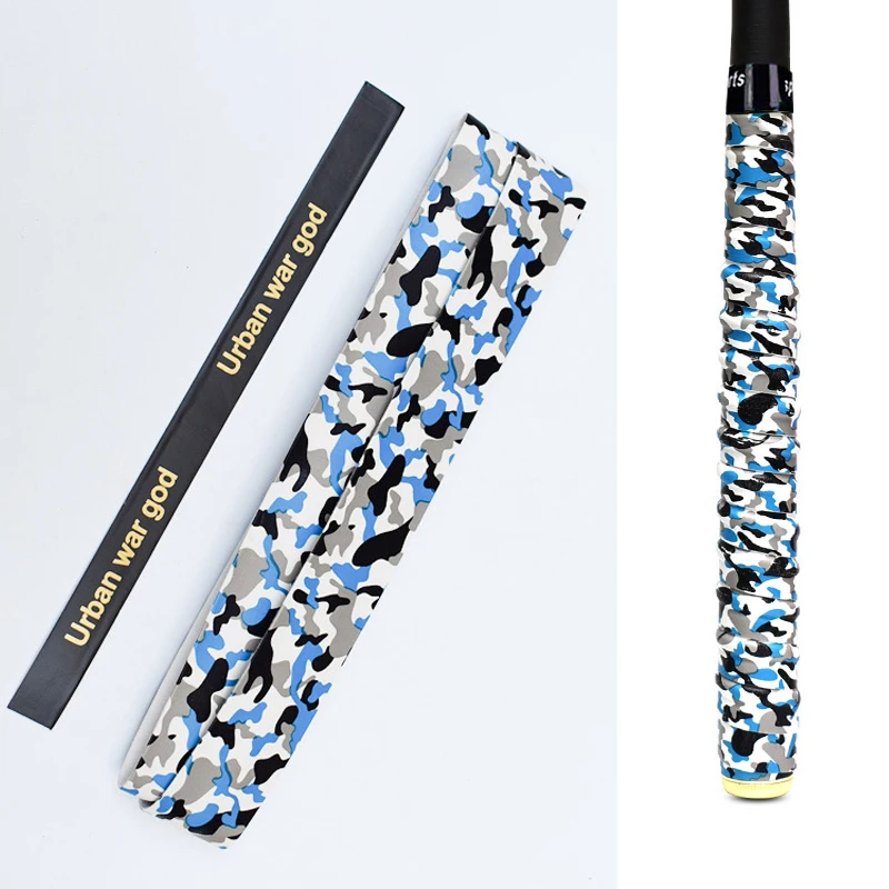 1.5m Anti-slip Camo Fishing Rods Band Tennis Overgrips Sweatband Badminton Racket Grips Sweat Band Sweat-absorbing Grip Tape