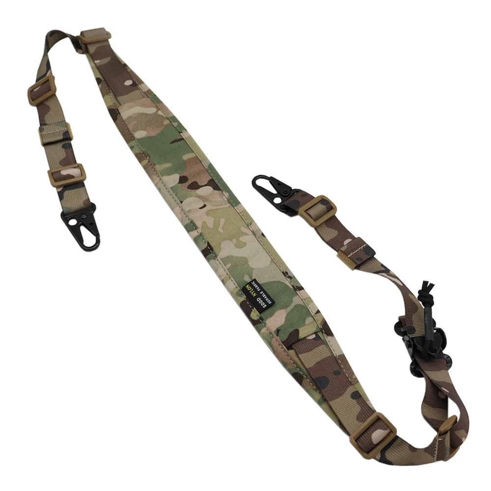 Hunting Rifle Tactical Sling Removable 2 Point Padded Combat Modular Gun Sling Shooting Strap Accessories MC MCBK