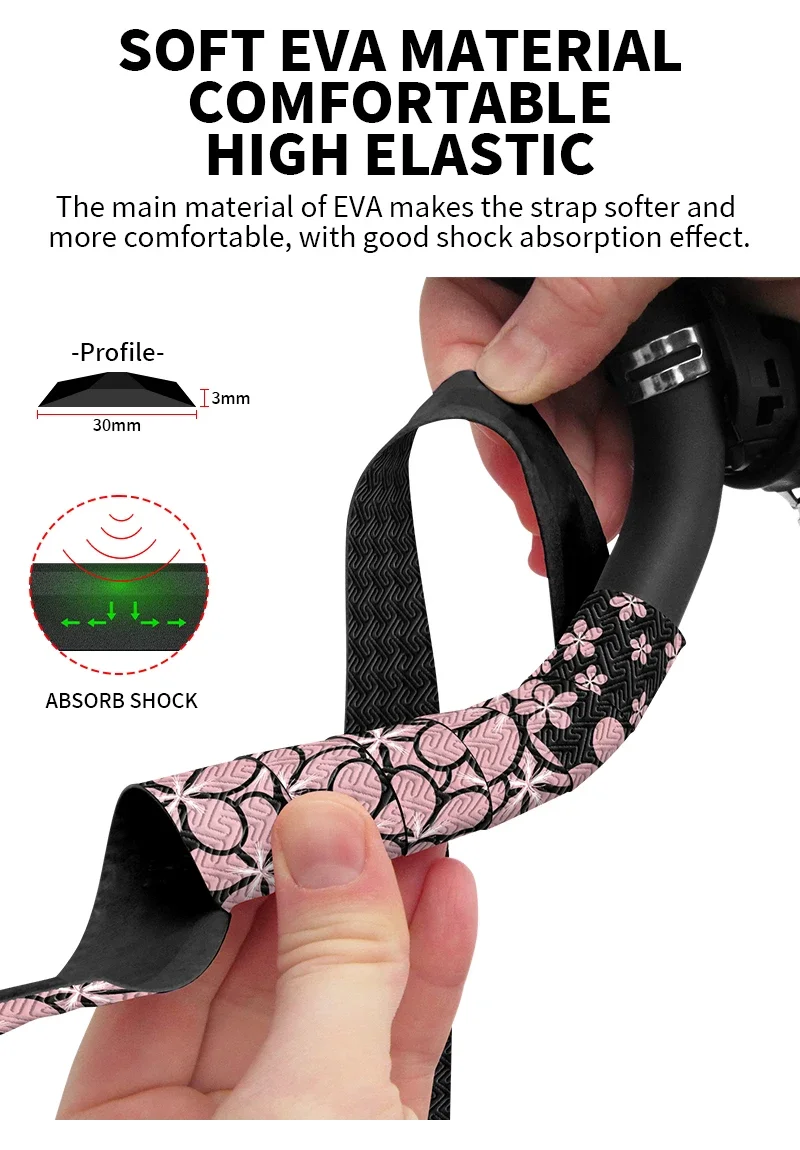 BUCKLOS Speed Handlebar Tape Non-slip Race Bike Bar Tape Waterproof Road Bike Handlebar Tape Gravel Bicycle Handle Bar Belt