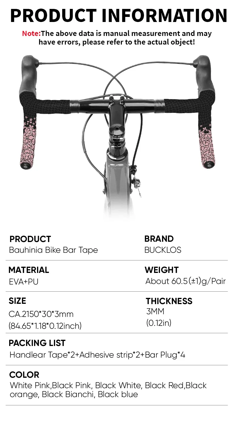 BUCKLOS Speed Handlebar Tape Non-slip Race Bike Bar Tape Waterproof Road Bike Handlebar Tape Gravel Bicycle Handle Bar Belt