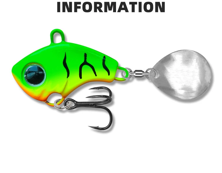 Testar Fishing Lures 5g 7g 10g 15g 20g Rotating Metal VIB Vibration Spinner Spoon Ice Fishing Jigs Trout Winter Fishing Baits