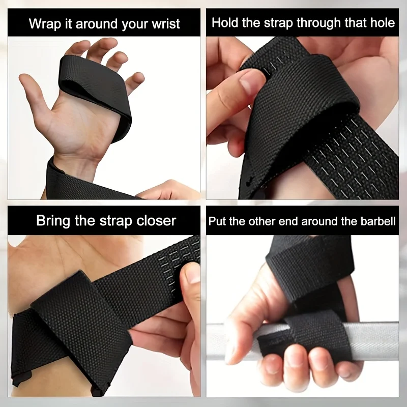 Weight Lifting Straps for Weightlifting, Gym Lifting Wrist Straps, Deadlift Straps with Anti Slip Silicone and Neoprene Padded