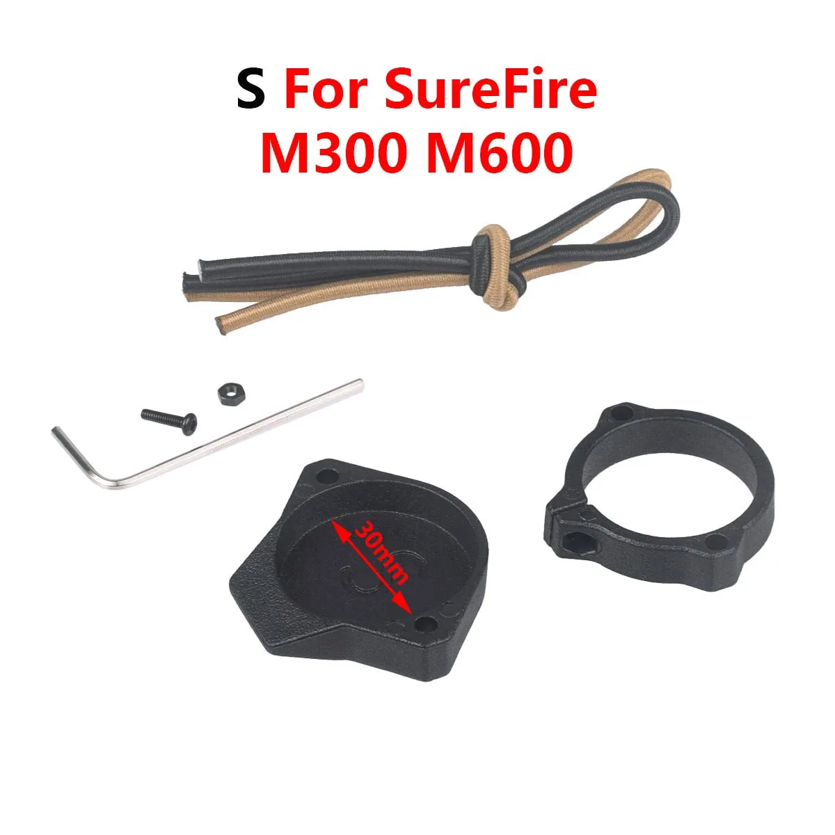 Flashlight Protective Cover Airsoft Tactical Light Front Lens Cap For SureFire M300 M600 M952V M951 Mod Scout Light Protector