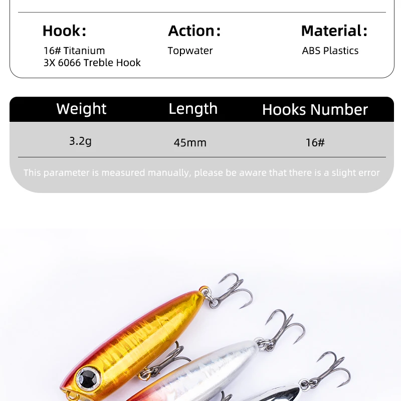 OUTKIT 2025 3.2g Floating Pencil Fishing Lure Top Water Dog Hard Lures Baits Wobbler Artificial Hard Bait Fishing Tackle Pesca