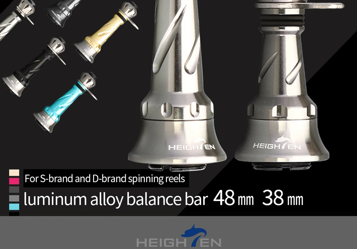 HEIGHTEN Fishing Wheel Balance Rod 38mm Fishing Gear Modification Accessories