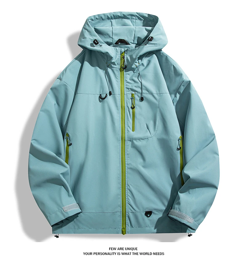 LNGXO Men Women Waterproof Hiking Jacket Trekking Camping Mountaineering Windbreaker Unisex Outdoor Sport Windproof Rain Coat