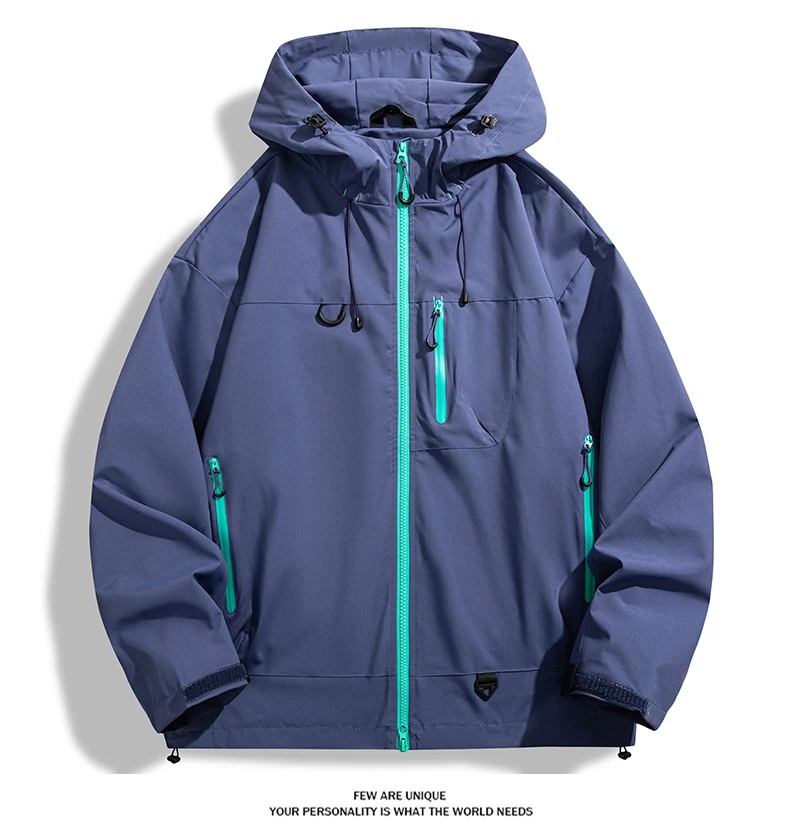 LNGXO Men Women Waterproof Hiking Jacket Trekking Camping Mountaineering Windbreaker Unisex Outdoor Sport Windproof Rain Coat