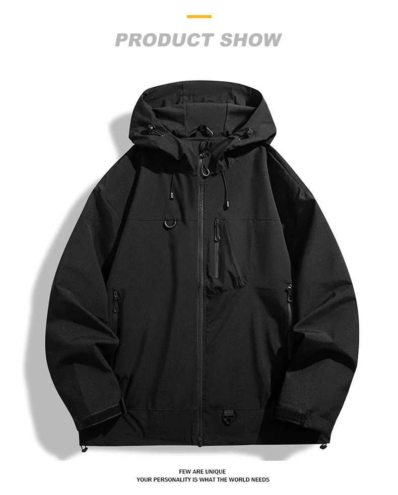 LNGXO Men Women Waterproof Hiking Jacket Trekking Camping Mountaineering Windbreaker Unisex Outdoor Sport Windproof Rain Coat