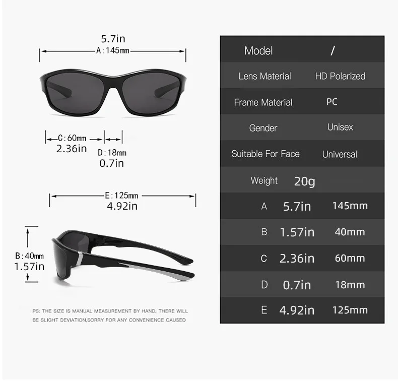Okum Fashion Polarized Glasses UV400, Anti-UV, Anti-Glare, Strong Light, Suitable for Cycling, Driving, Fishing, Etc