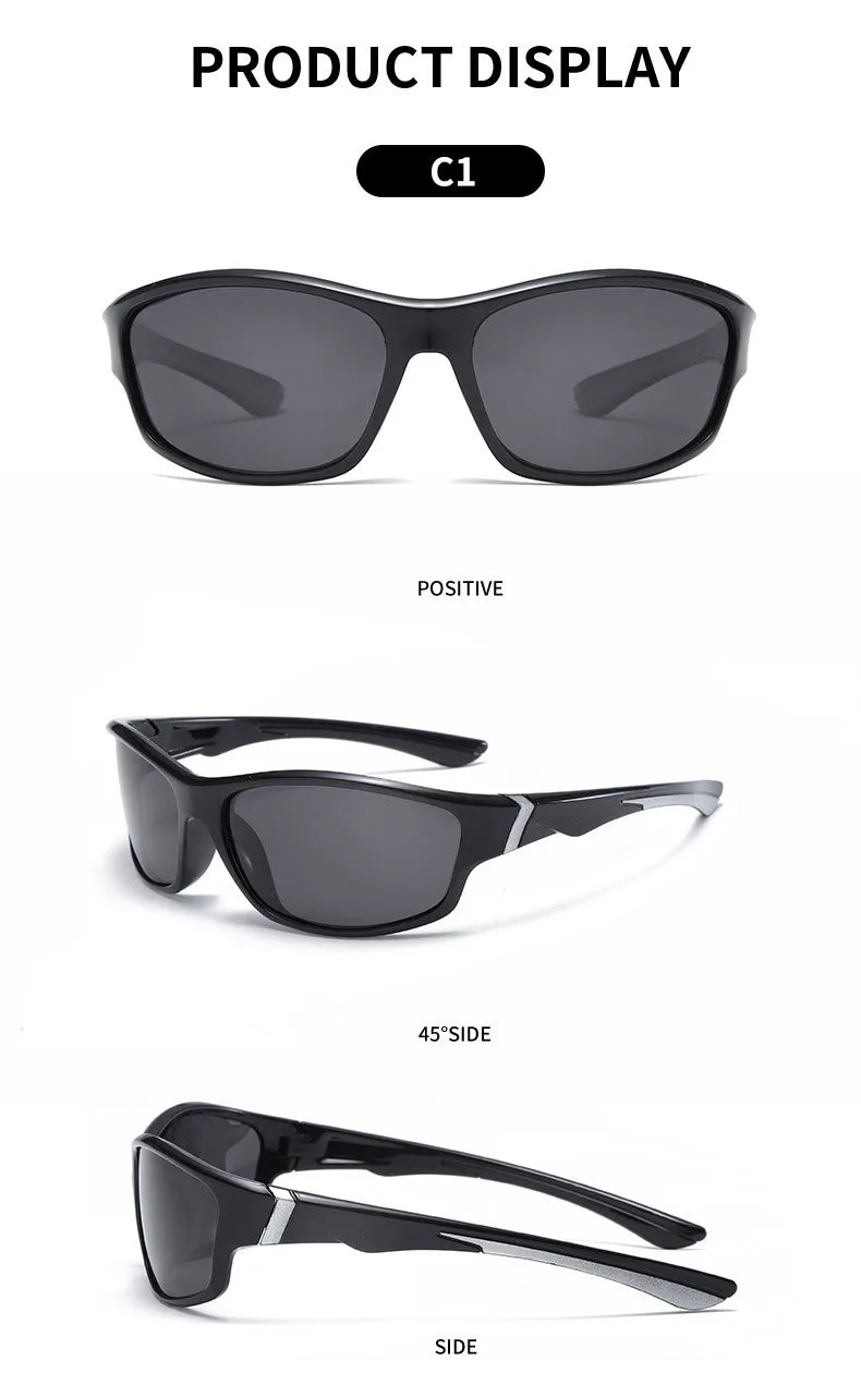 Okum Fashion Polarized Glasses UV400, Anti-UV, Anti-Glare, Strong Light, Suitable for Cycling, Driving, Fishing, Etc