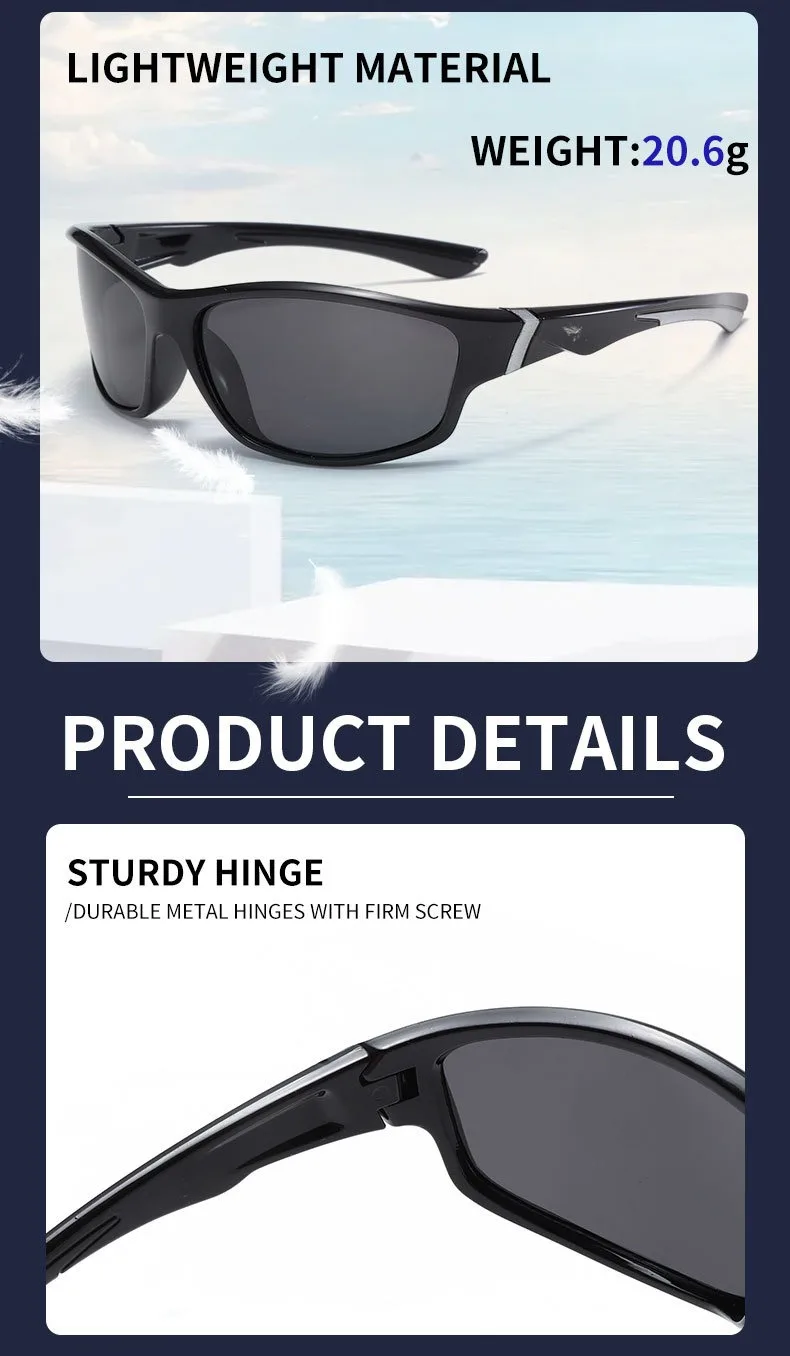 Okum Fashion Polarized Glasses UV400, Anti-UV, Anti-Glare, Strong Light, Suitable for Cycling, Driving, Fishing, Etc