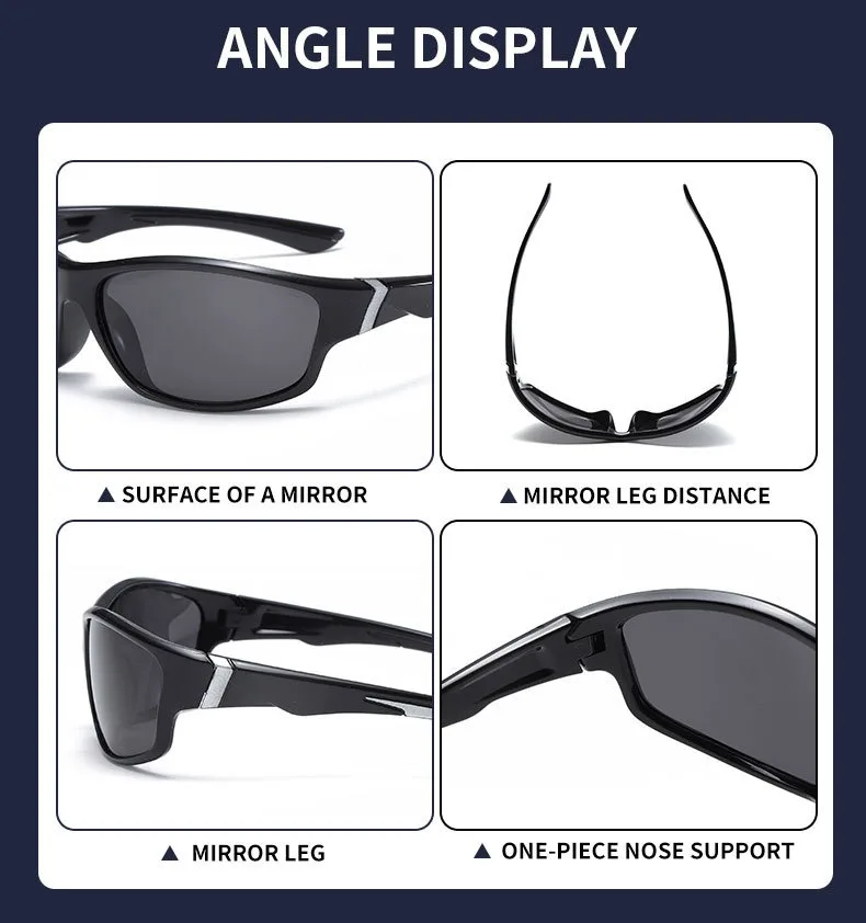 Okum Fashion Polarized Glasses UV400, Anti-UV, Anti-Glare, Strong Light, Suitable for Cycling, Driving, Fishing, Etc