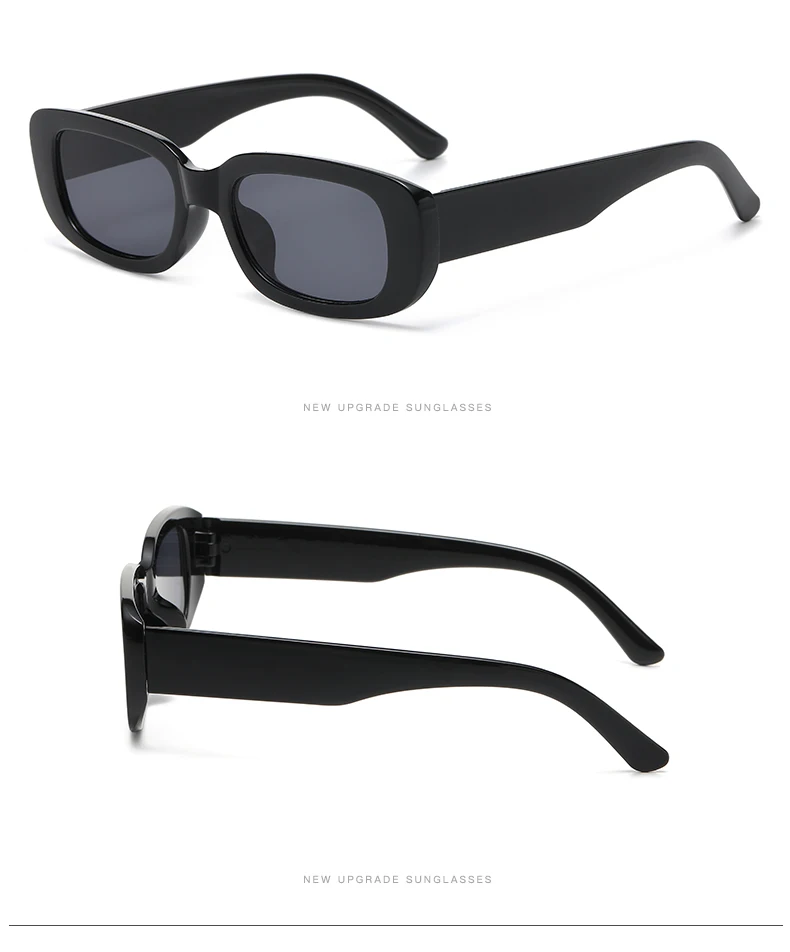 New Small Rectangle Fashion Sunglasses For Women Men Retro Vintage UV400 Sun Shades Glasses For Summer Beach Travel