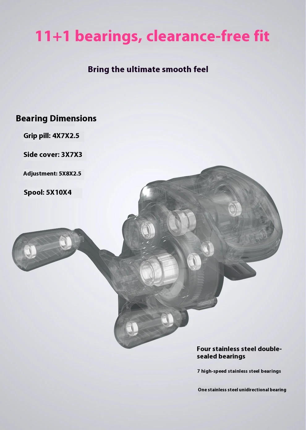 DMK Cheetah Air 7.6:1 DC Fishing Reels Carbon Fibre 135g Electronic Brake MIIEC Band Sound 3-17g Baitcast Fishing Reels